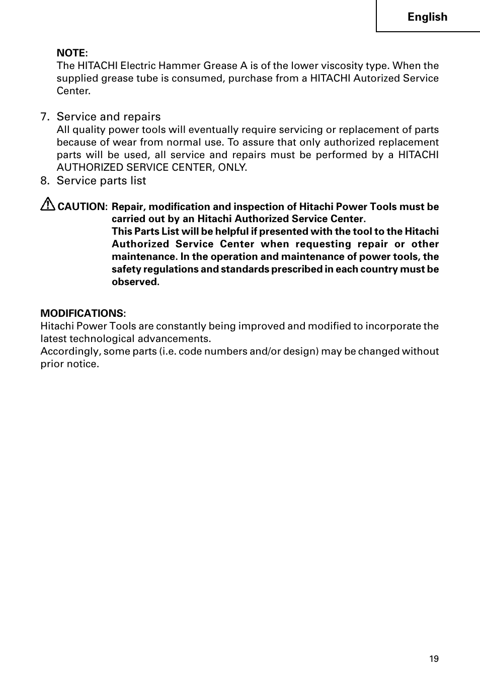 Hitachi DH 50MB User Manual | Page 19 / 68