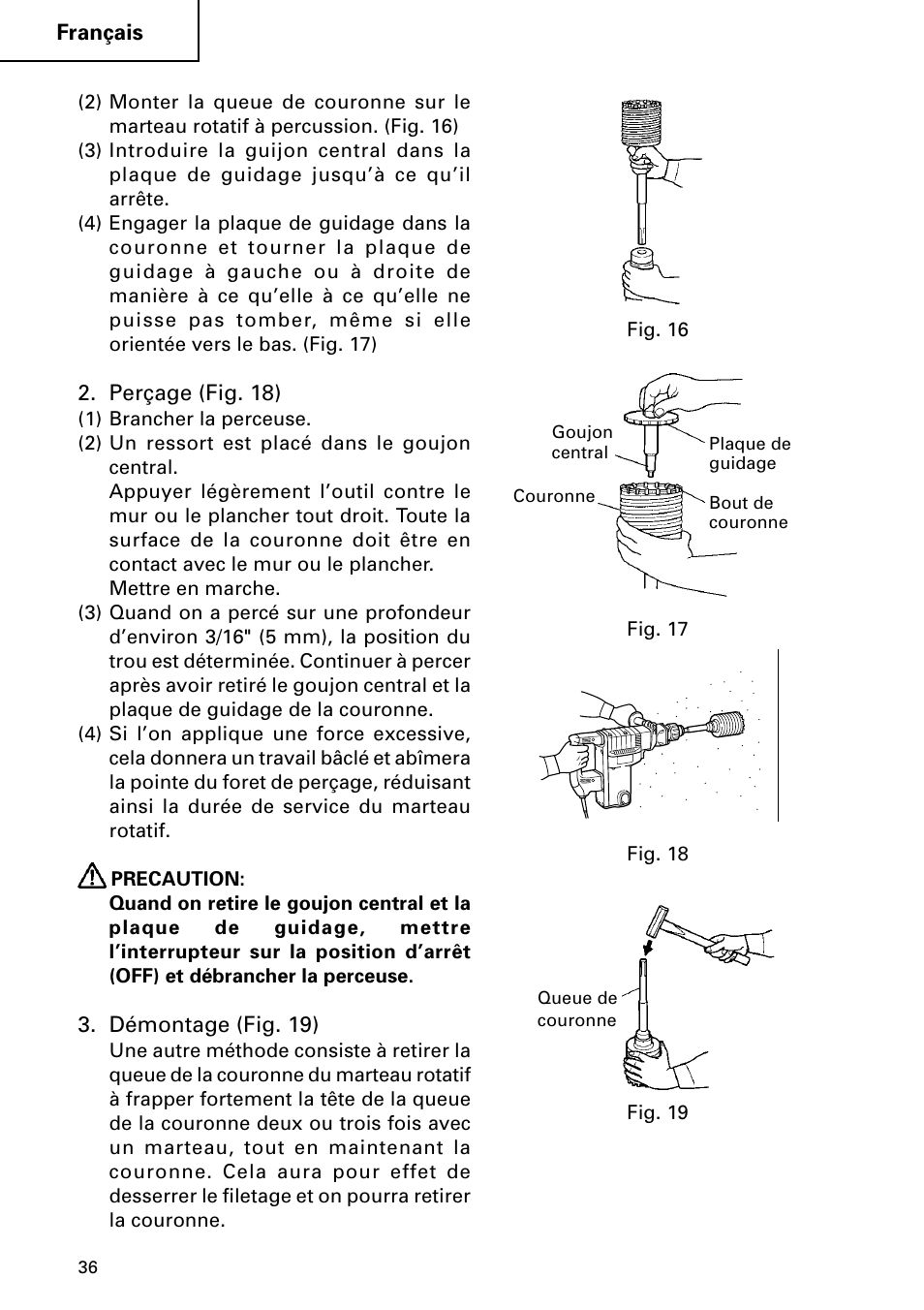 Hitachi DH 50MB User Manual | Page 36 / 68