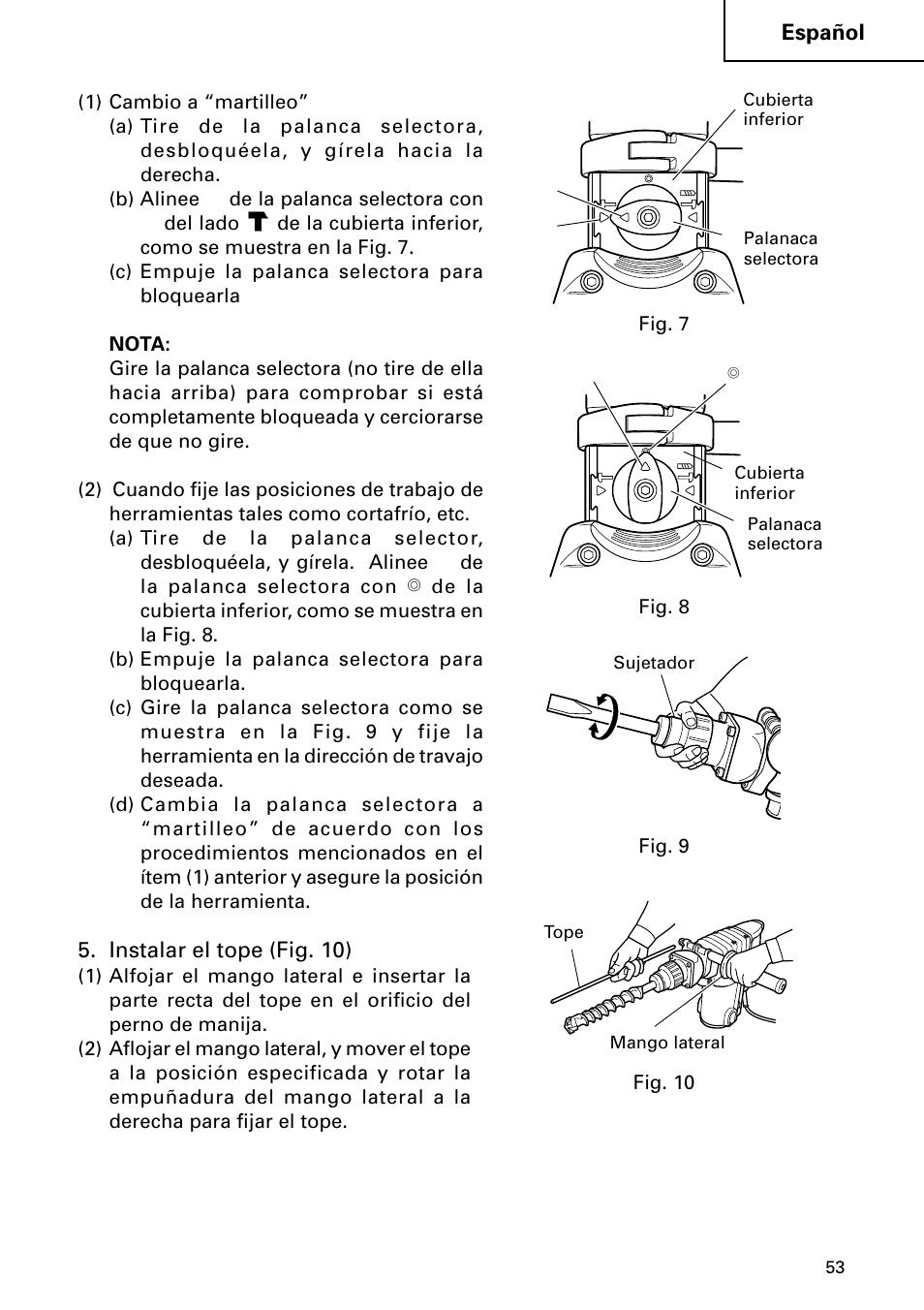 Hitachi DH 50MB User Manual | Page 53 / 68