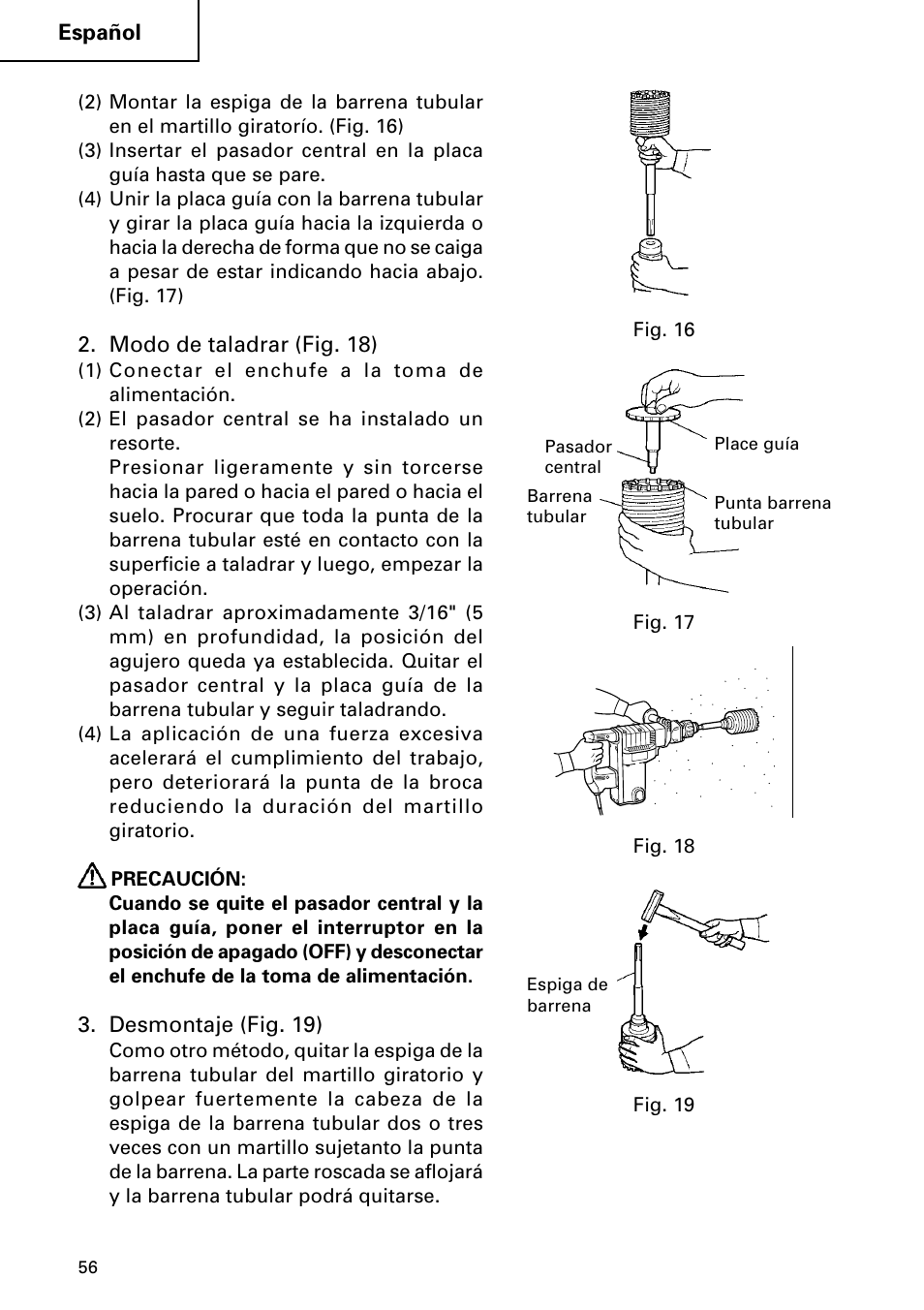 Hitachi DH 50MB User Manual | Page 56 / 68