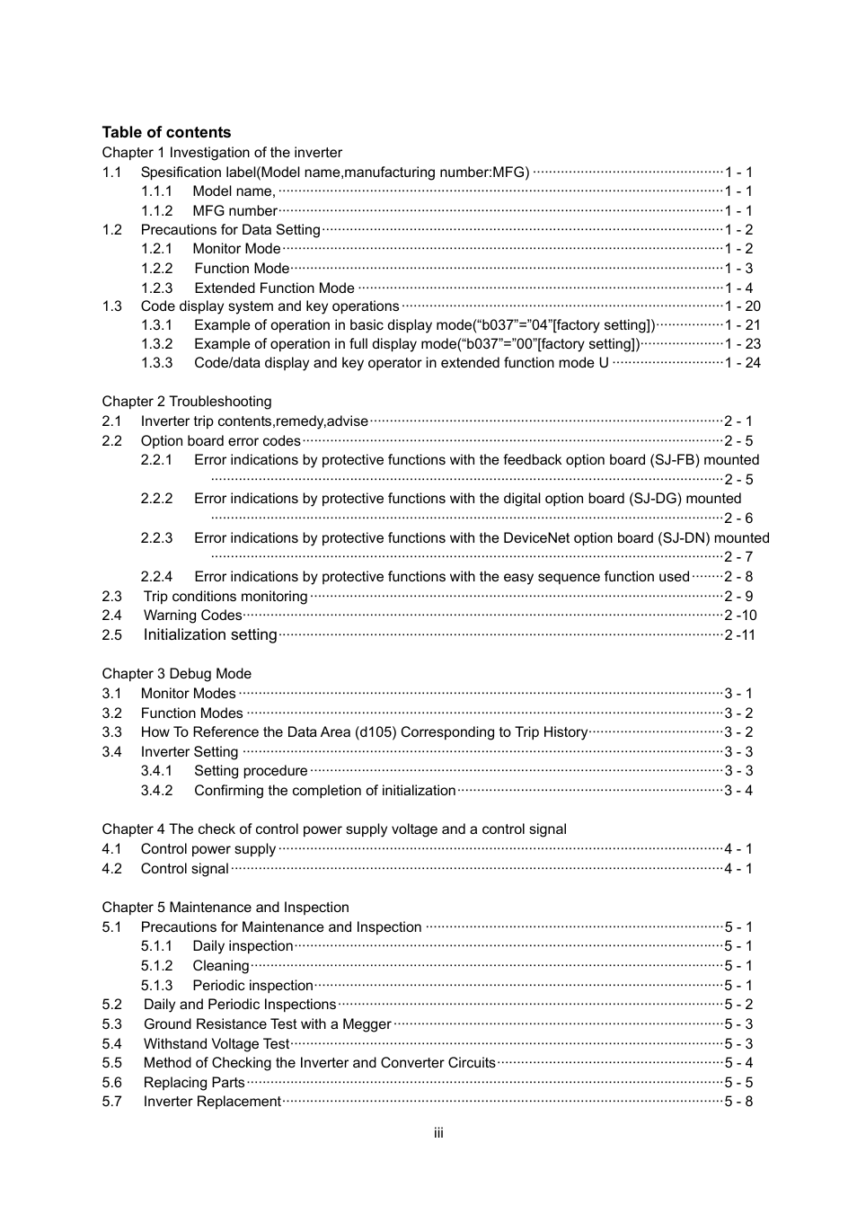 Hitachi SJ700-2 Series User Manual | Page 3 / 81