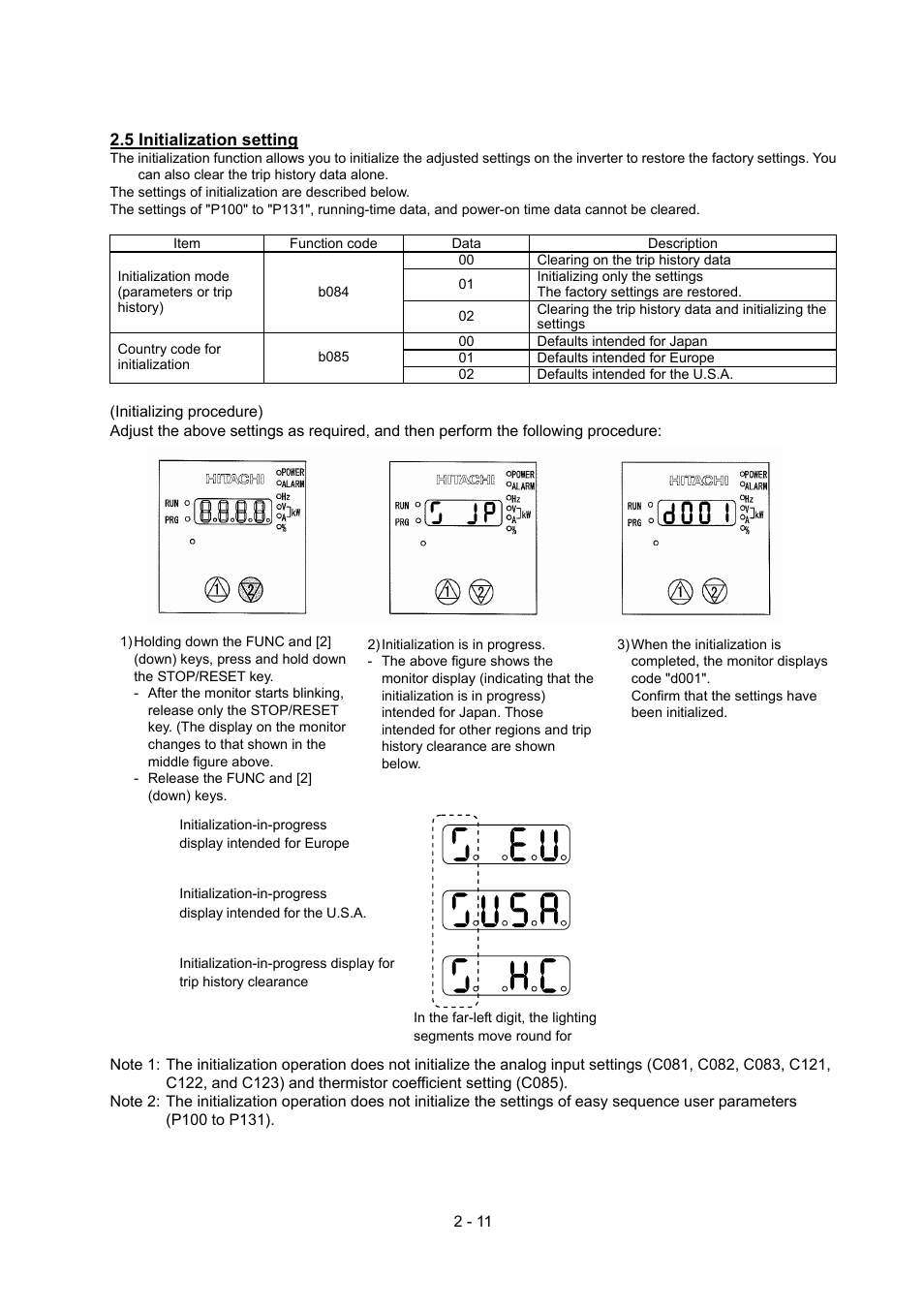 Hitachi SJ700-2 Series User Manual | Page 39 / 81