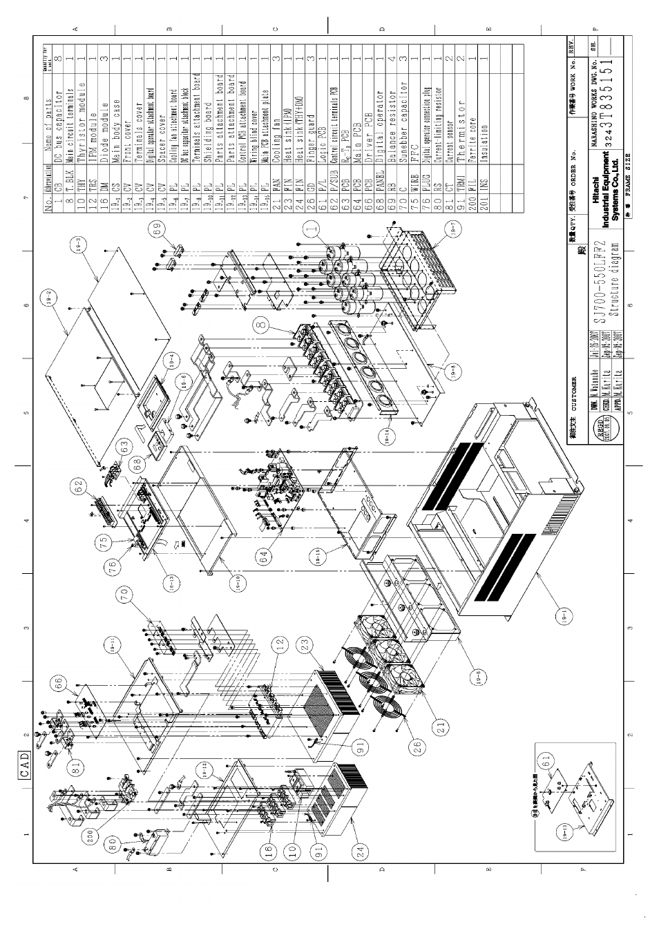 Hitachi SJ700-2 Series User Manual | Page 75 / 81