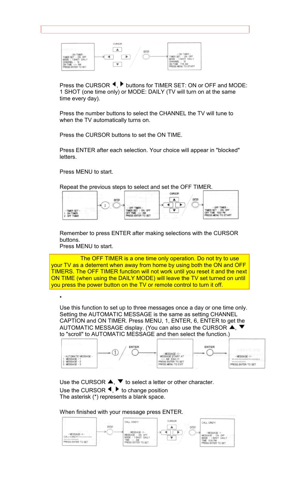 Automatic message | Hitachi 50EX8K/10B User Manual | Page 30 / 44