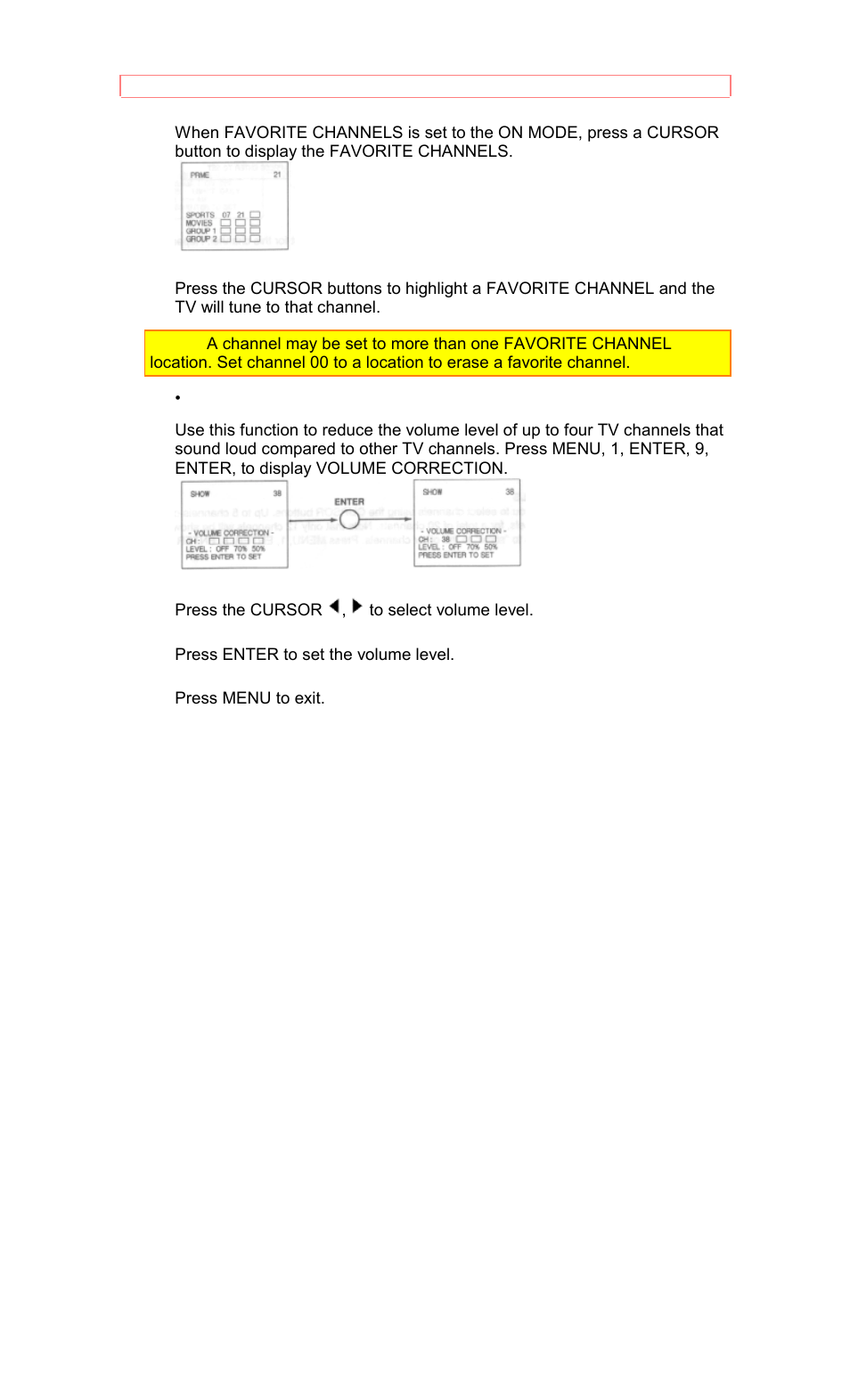 Volume correction | Hitachi 50EX8K/10B User Manual | Page 32 / 44
