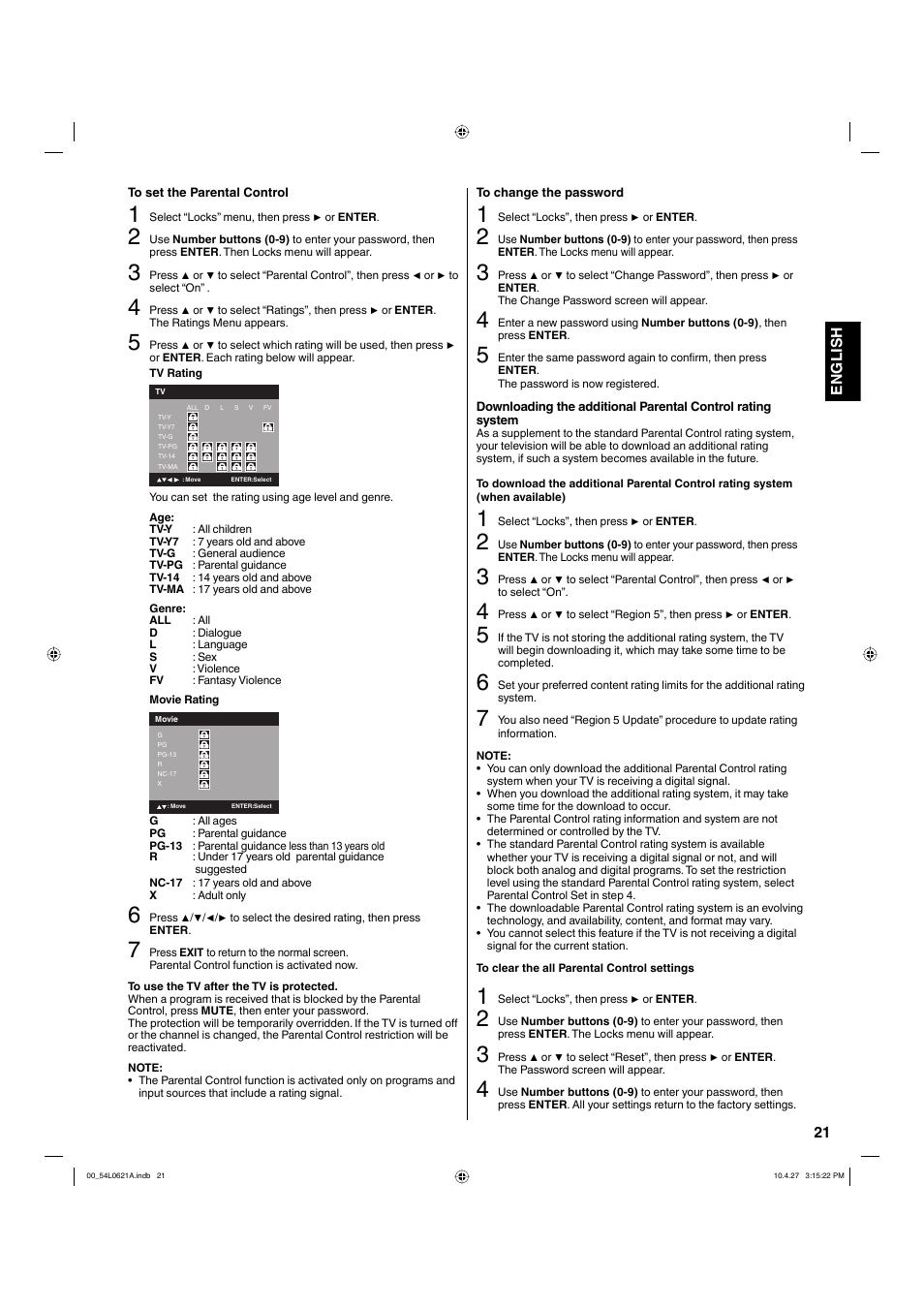 Hitachi L32BD304 User Manual | Page 21 / 39