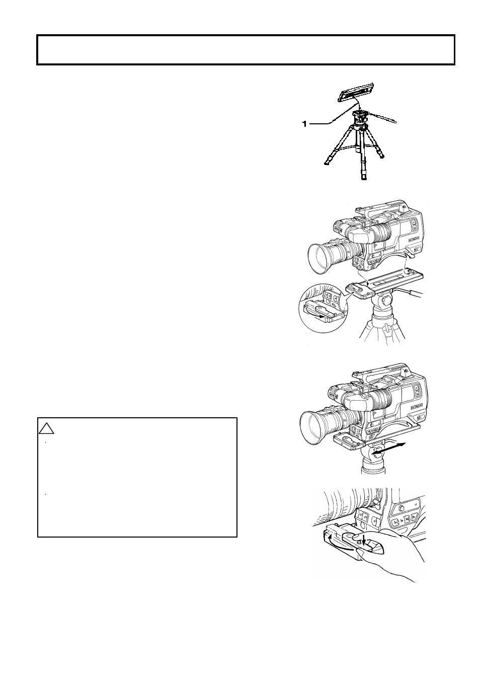 Tripod mounting ･････････････････････19, Tripod mounting | Hitachi V-21W User Manual | Page 30 / 86