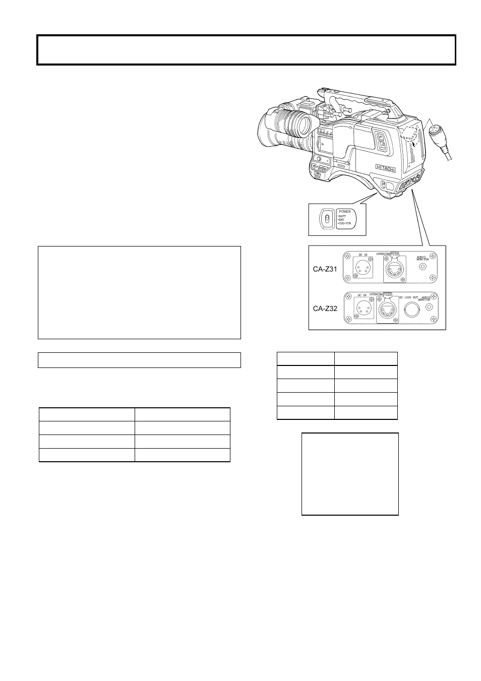 Power supply ･･･････････････････････27, Power supply | Hitachi V-21W User Manual | Page 38 / 86