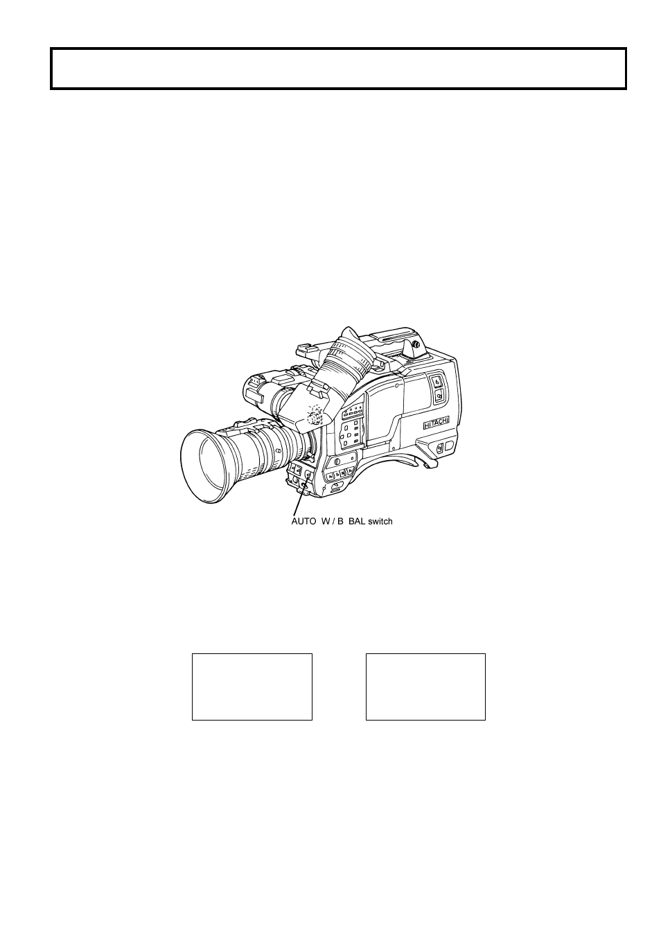 White and black balance adjustment | Hitachi V-21W User Manual | Page 49 / 86