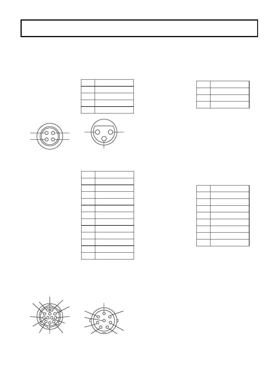Service information ･･･････････････････71, Service information, Connector pin diagrams camera | Hitachi V-21W User Manual | Page 82 / 86