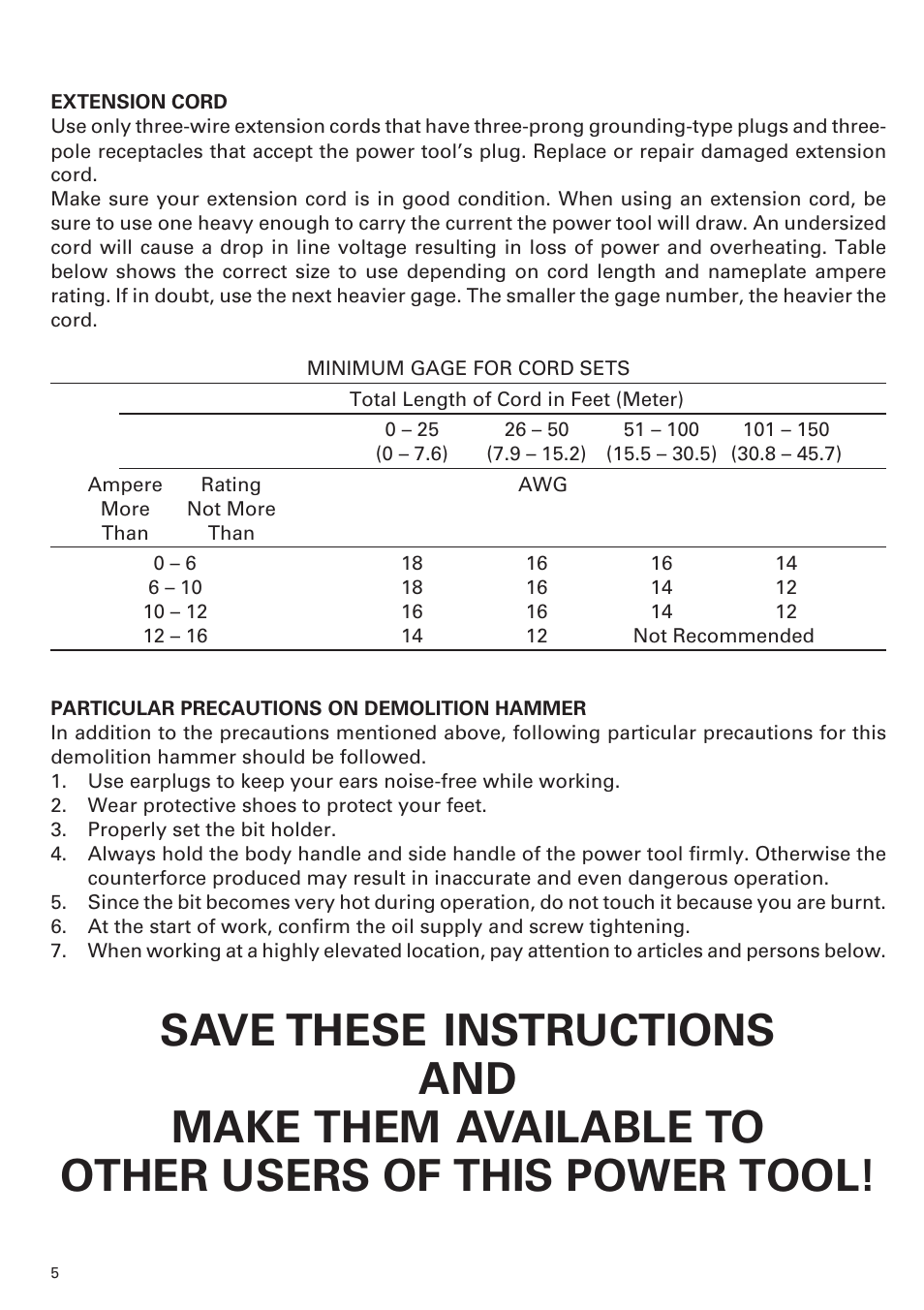 Hitachi H 65 User Manual | Page 6 / 12