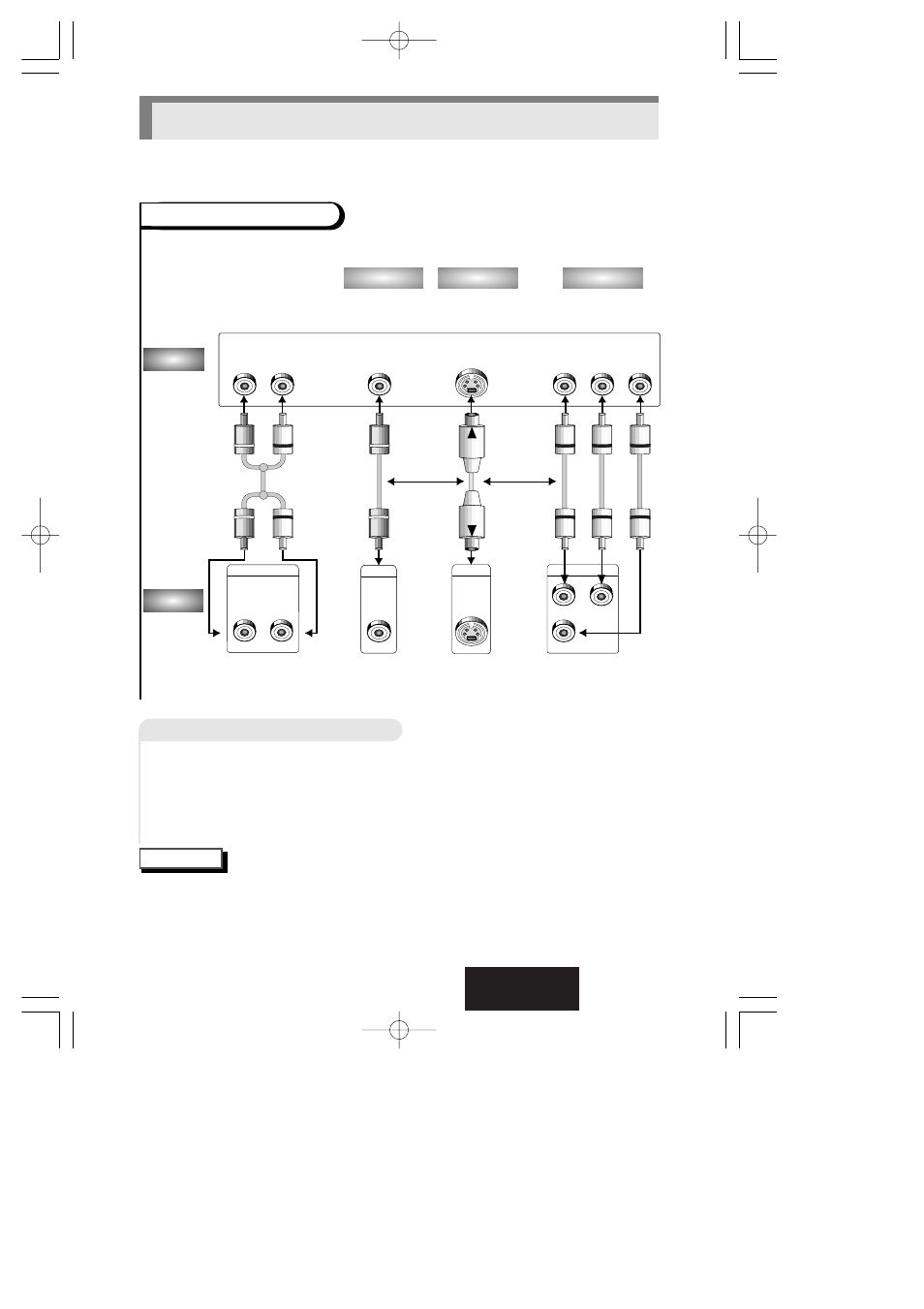 Hoosing a connection, English, Connection to a tv (for video) | Dvd tv, Connection to a tv | Hitachi DVP315U User Manual | Page 22 / 47