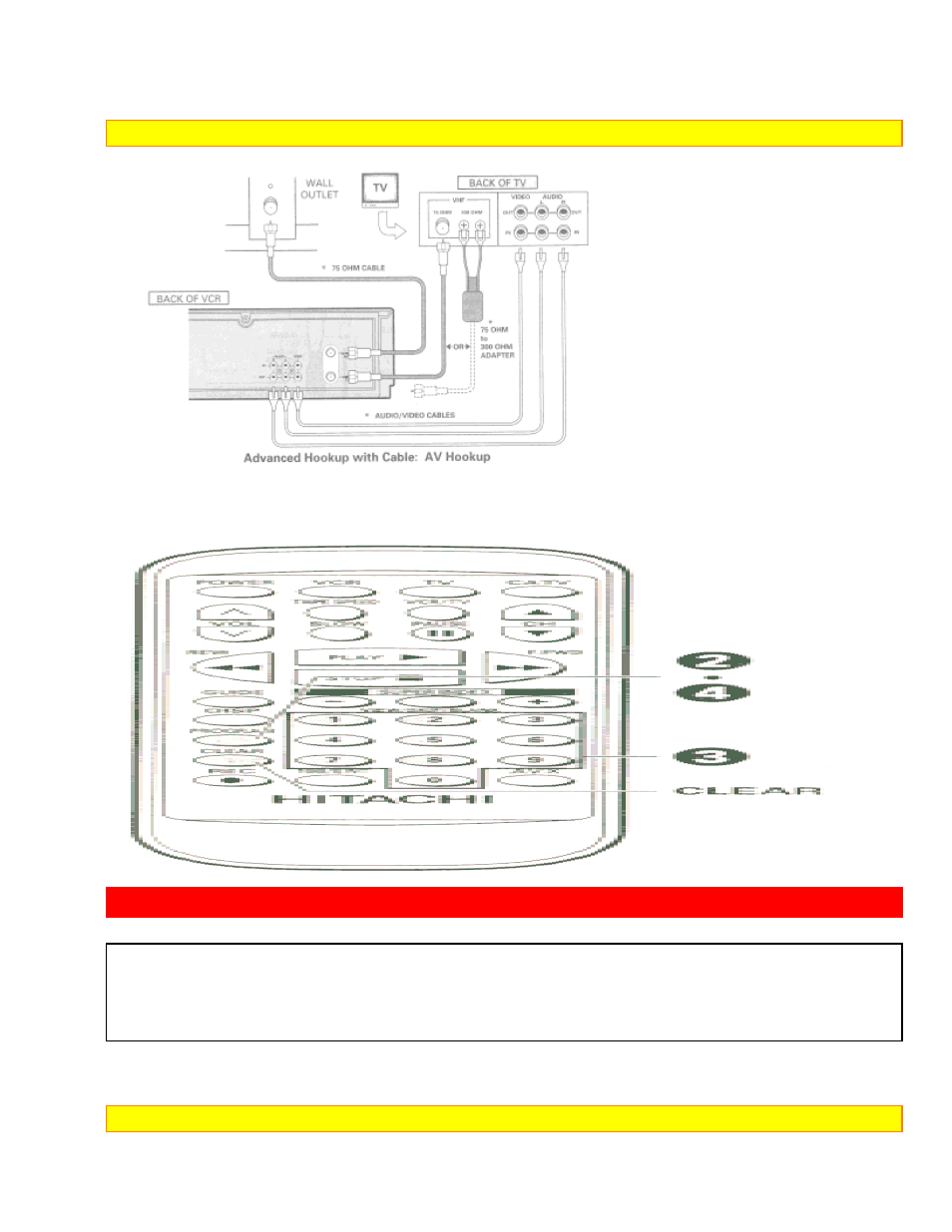 Basic cable hookup -with cable box [e, With this hookup | Hitachi VT-FX6402A User Manual | Page 16 / 64