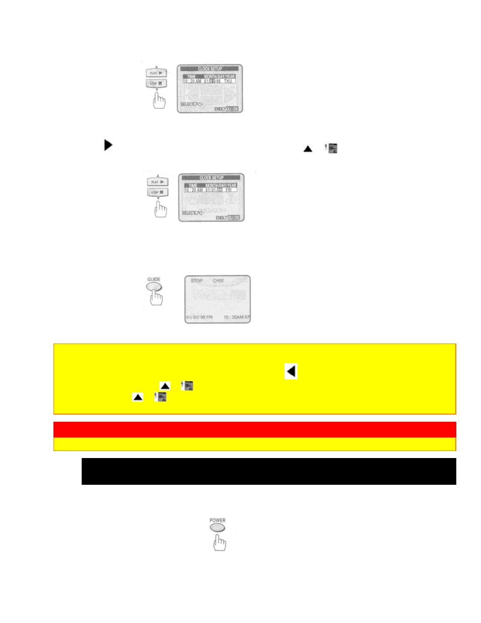 Pre-tuning the vcr tuner | Hitachi VT-FX6402A User Manual | Page 23 / 64