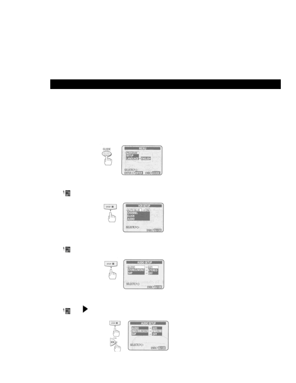 To record a second audio program (sap) | Hitachi VT-FX6402A User Manual | Page 47 / 64