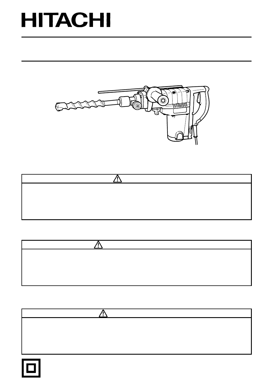 Hitachi DH 40FB User Manual | 60 pages