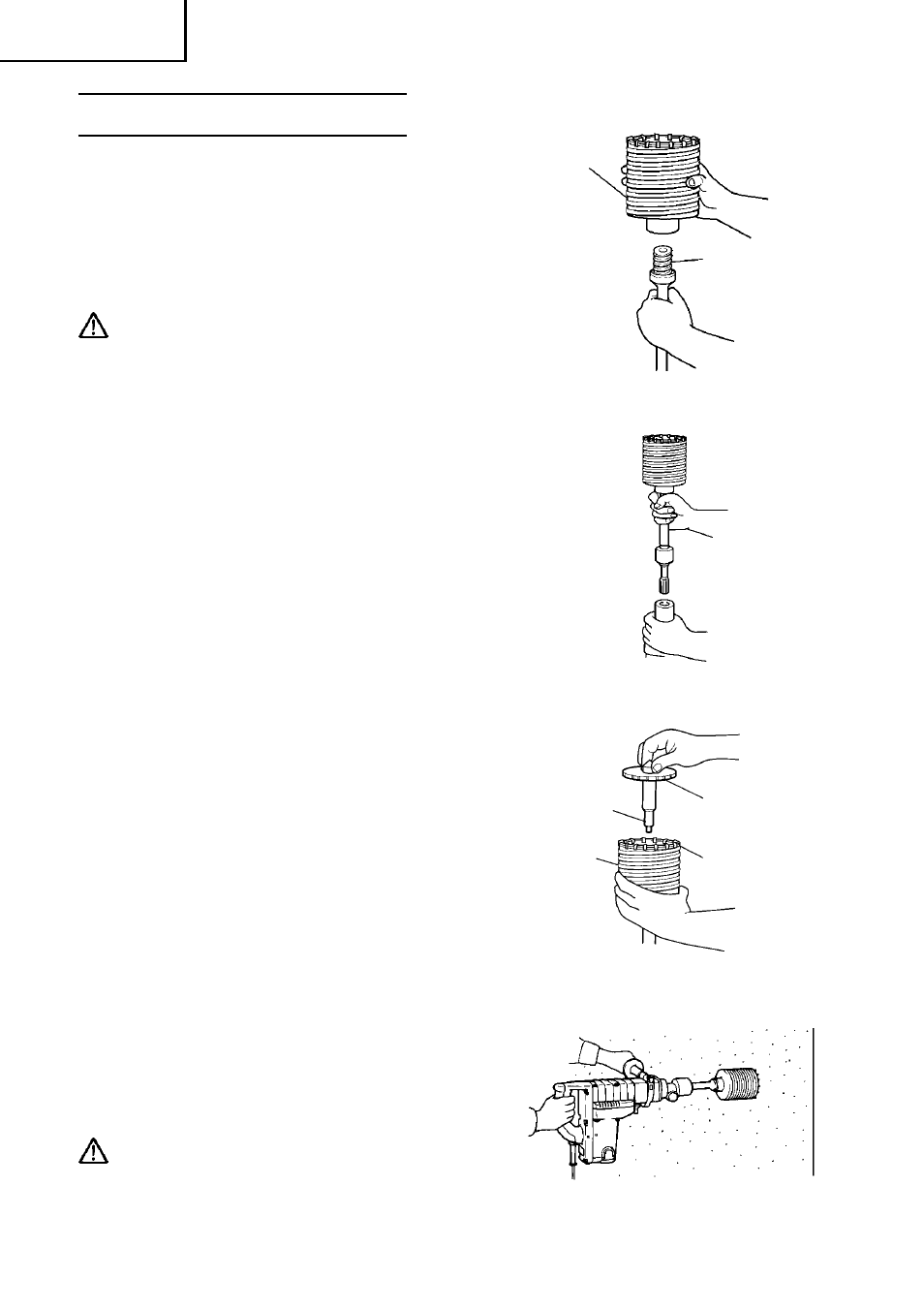How to use the core bit | Hitachi DH 40FB User Manual | Page 14 / 60