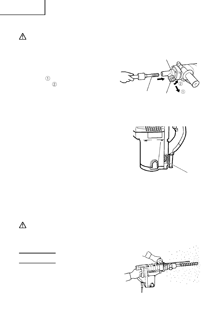 Utilisation | Hitachi DH 40FB User Manual | Page 28 / 60