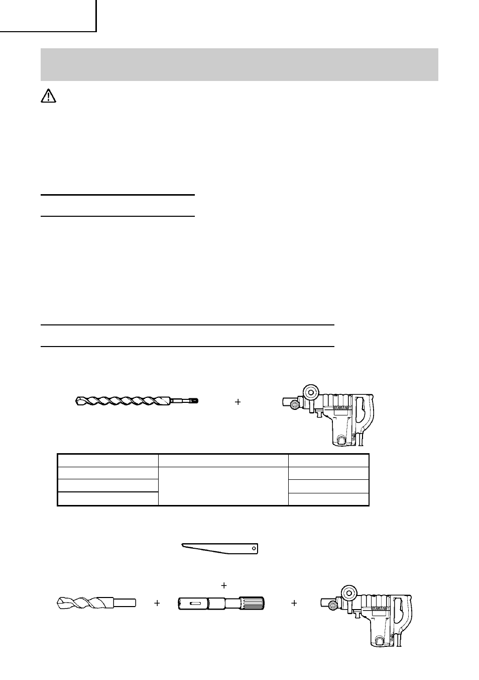Accesorios, Advertencia, Accesorios estándar | Accesorios opcionales | Hitachi DH 40FB User Manual | Page 52 / 60