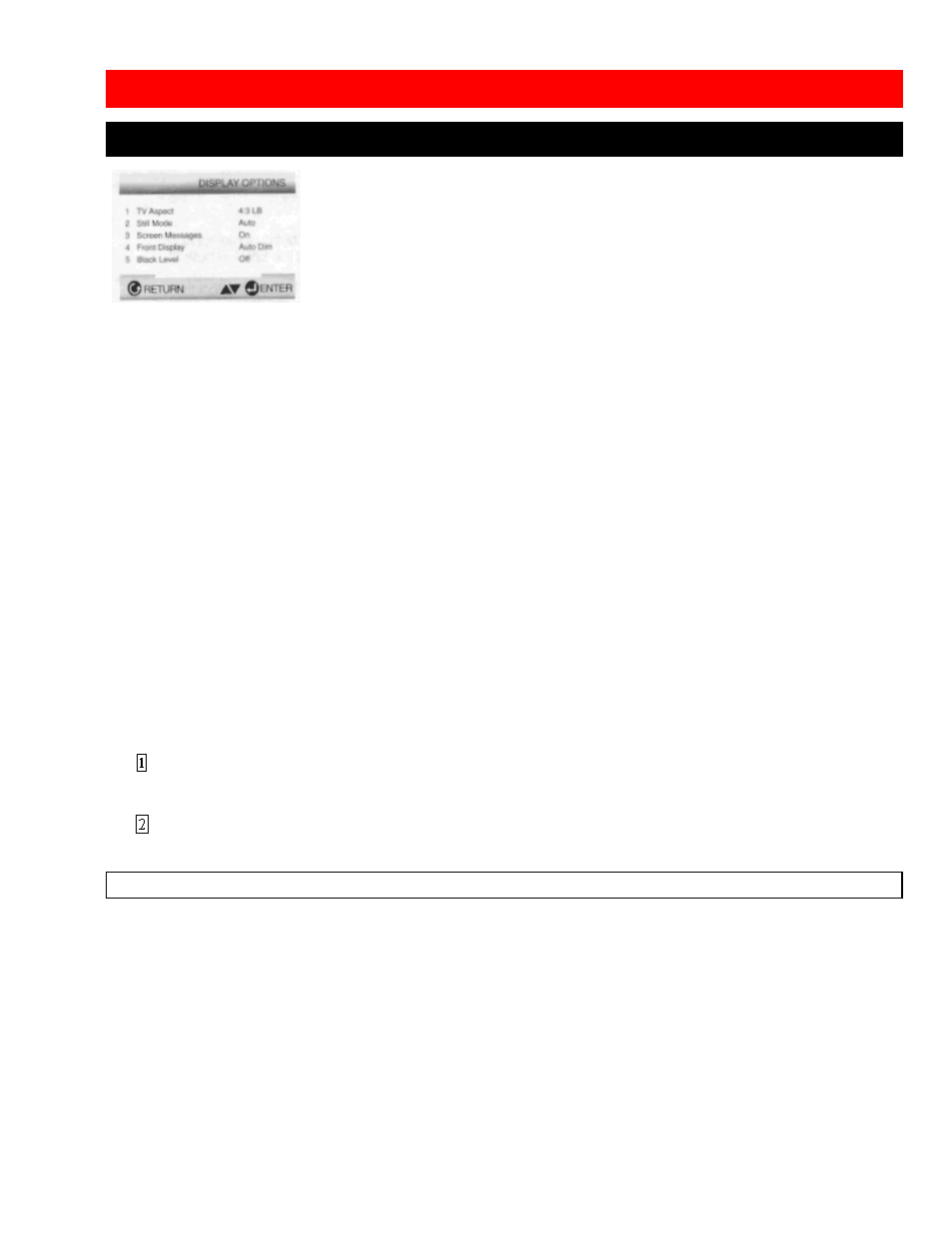 Setting up the display options | Hitachi DVP305U User Manual | Page 35 / 39