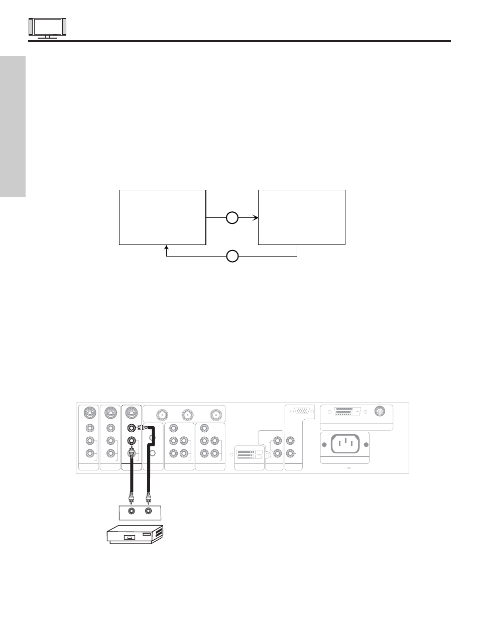 Connecting external video sources, First time use, Input mode selection order | Hitachi 42HDT50 User Manual | Page 14 / 84