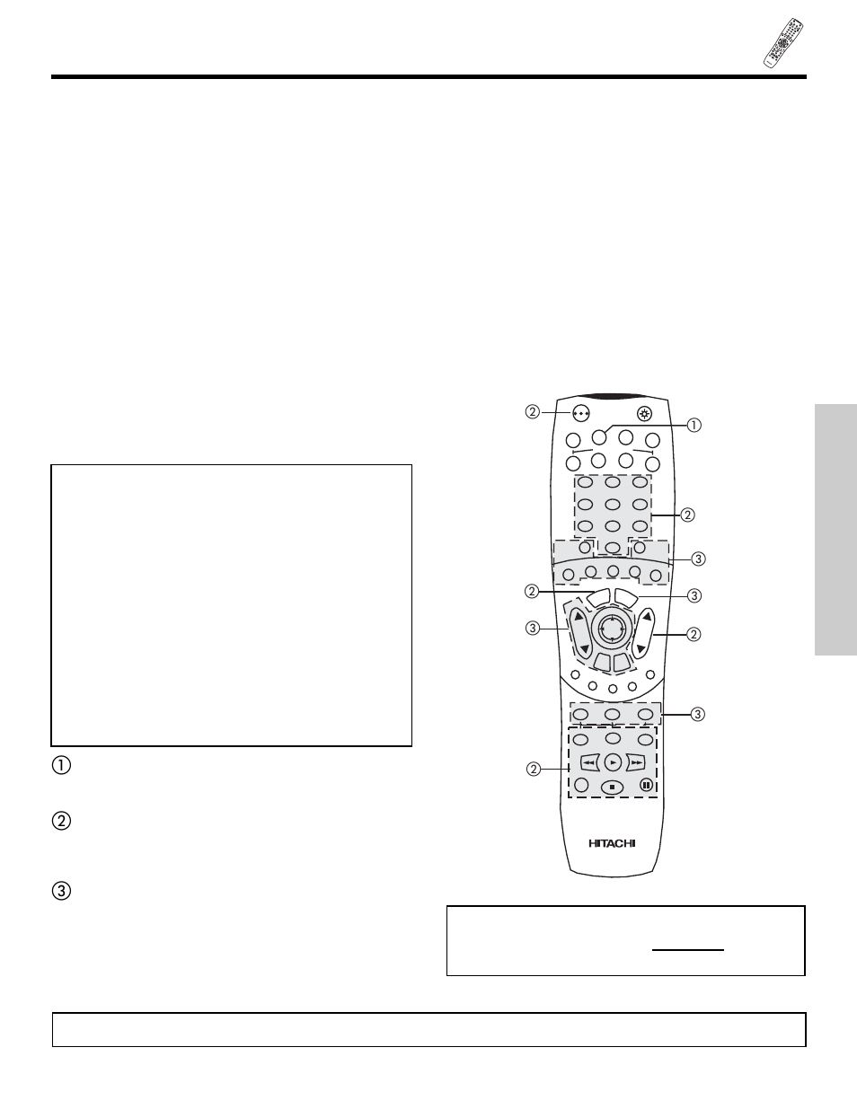 Using the remote to control vcr functions, The remote control, My vcr code is | Hitachi 42HDT50 User Manual | Page 35 / 84