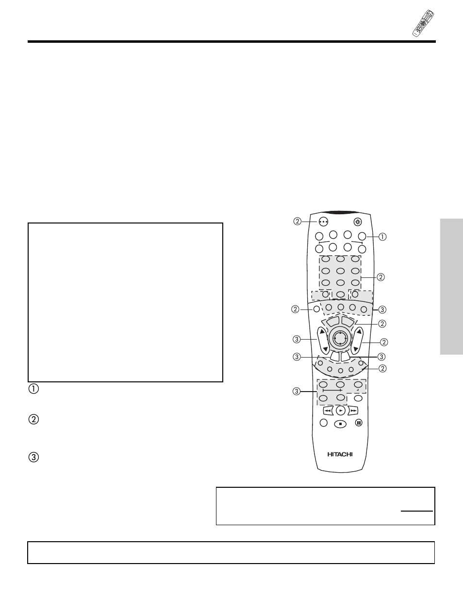 The remote control, My satellite receiver/stb code is | Hitachi 42HDT50 User Manual | Page 37 / 84