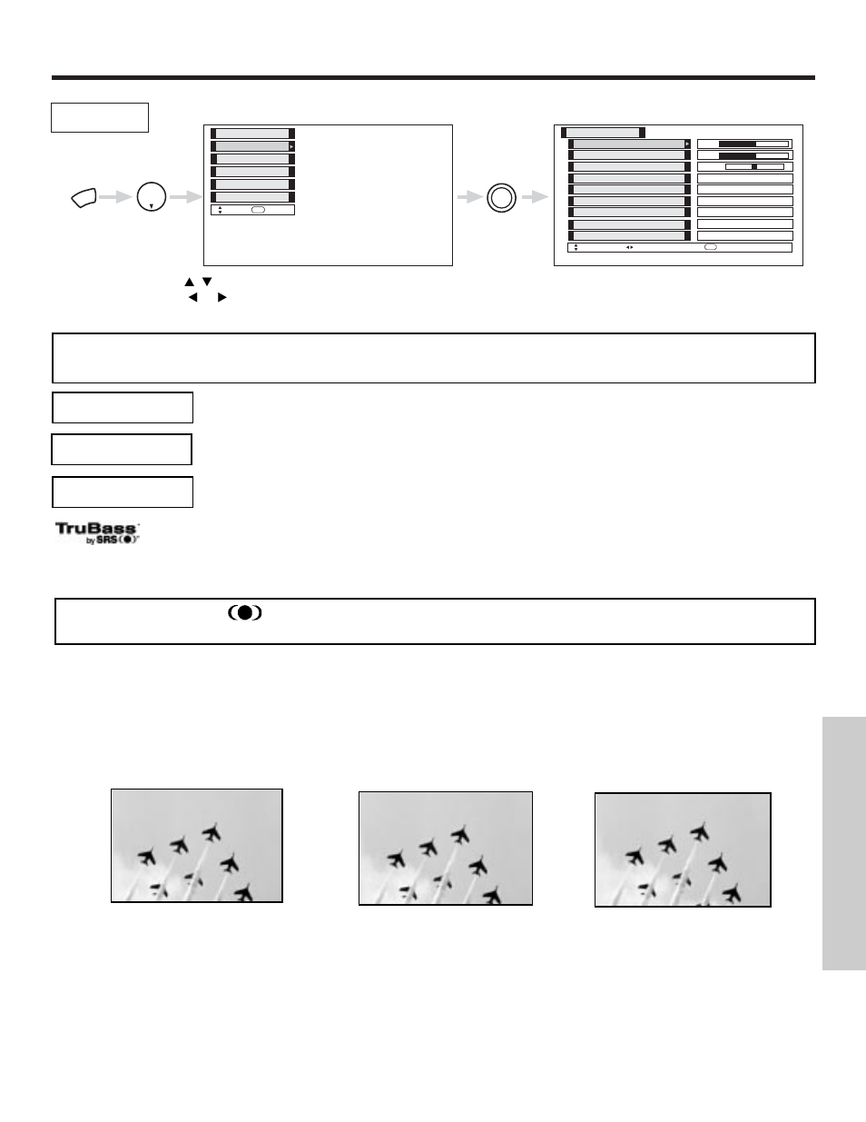 Audio, On-screen displa y | Hitachi 42HDT50 User Manual | Page 47 / 84