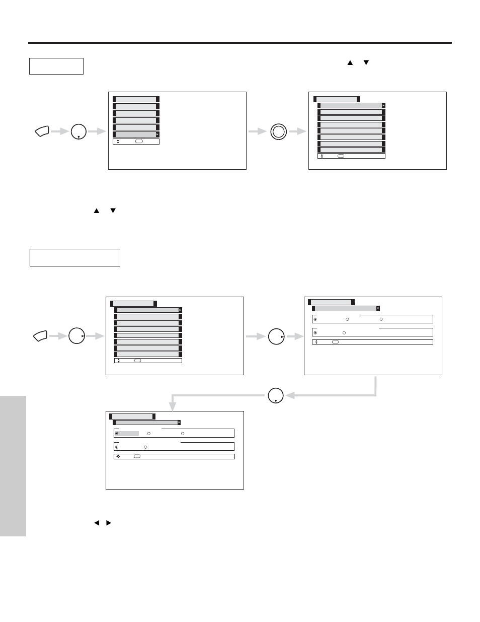 Setup, On-screen displa y | Hitachi 42HDT50 User Manual | Page 58 / 84