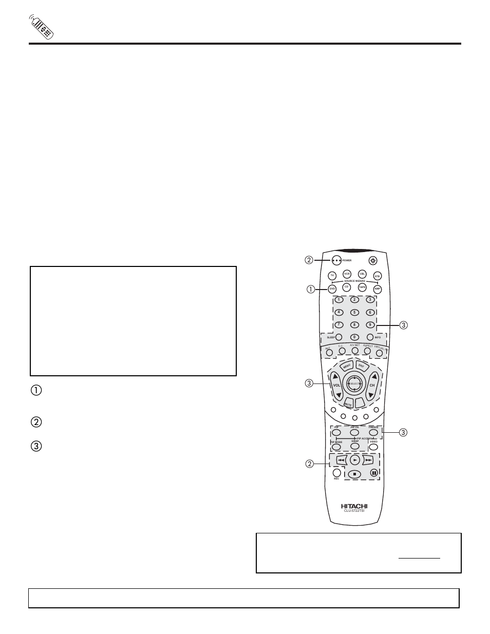 Using the remote to control dvd functions, My dvd player code is | Hitachi 57TWX20B User Manual | Page 34 / 72