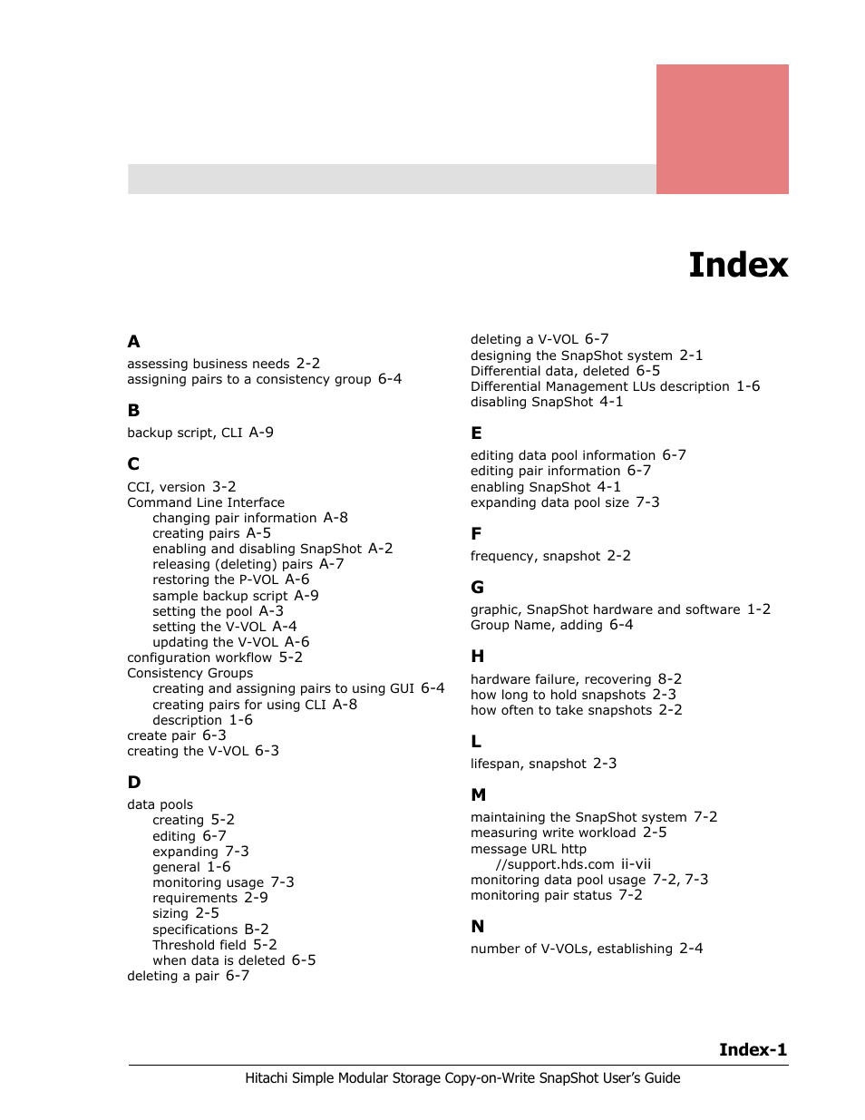 Index | Hitachi MK-97DF8018-00 User Manual | Page 87 / 90