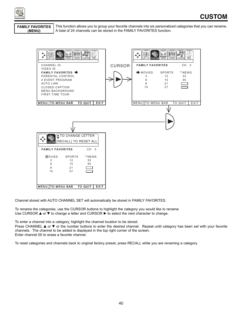 Custom | Hitachi 50EX01B User Manual | Page 40 / 60