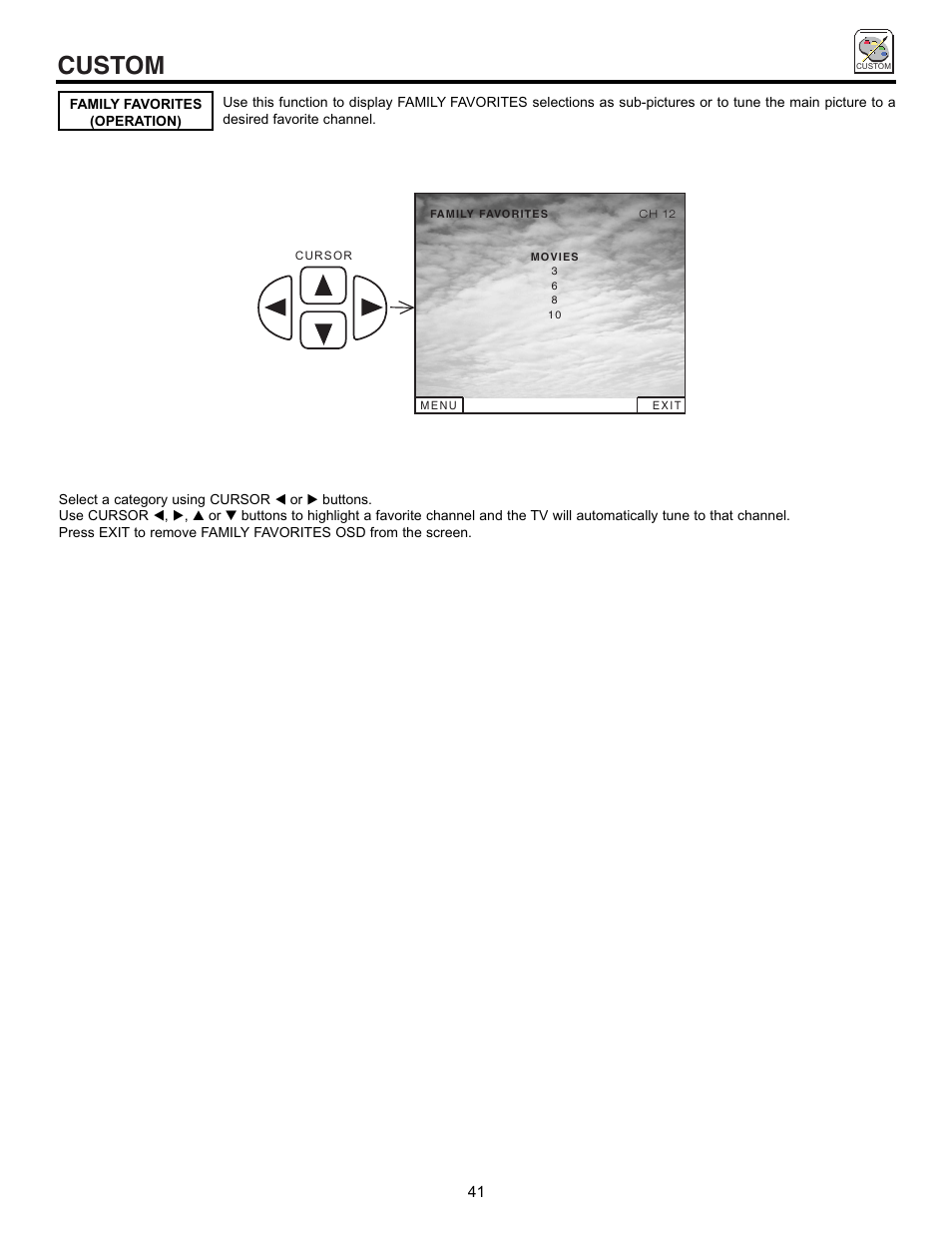 Custom | Hitachi 50EX01B User Manual | Page 41 / 60