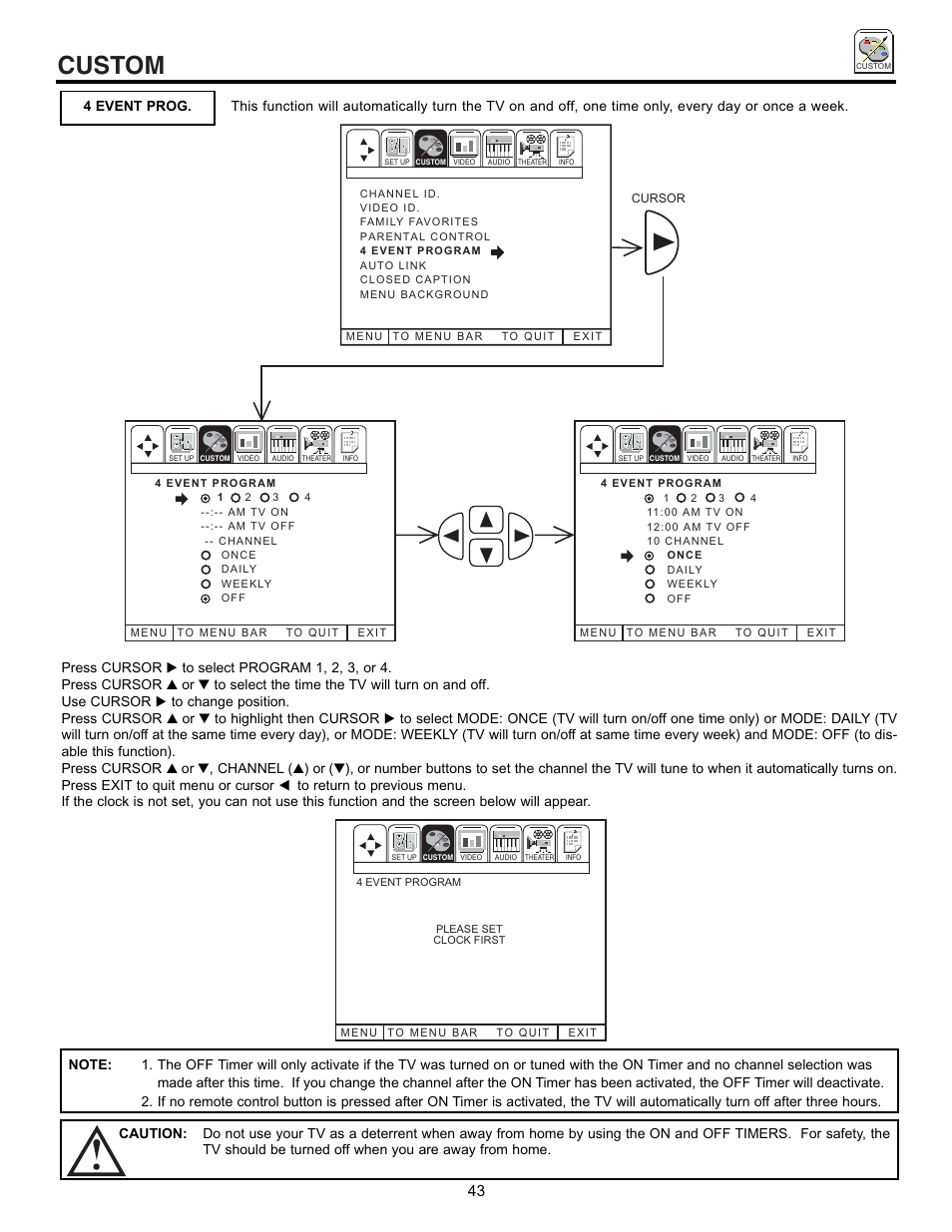 Custom | Hitachi 50EX01B User Manual | Page 43 / 60