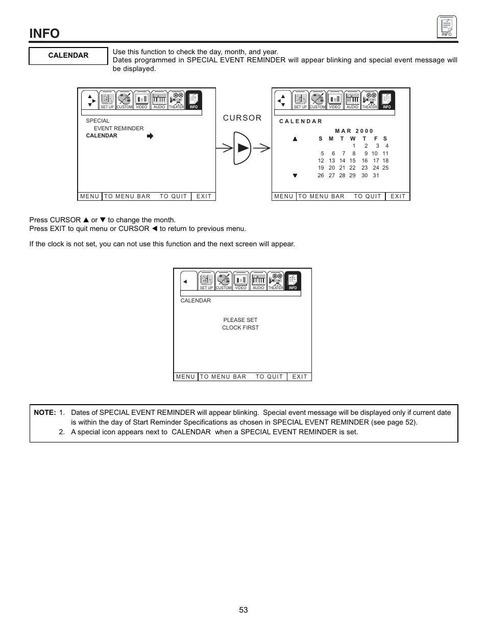 Info | Hitachi 50EX01B User Manual | Page 53 / 60