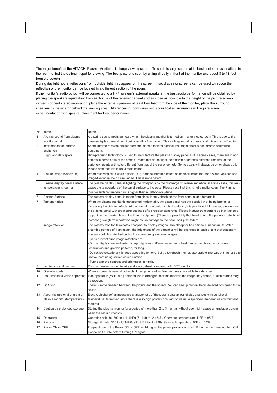 How to setup your new hitachi plasma monitor | Hitachi 42HDM12A User Manual | Page 11 / 38