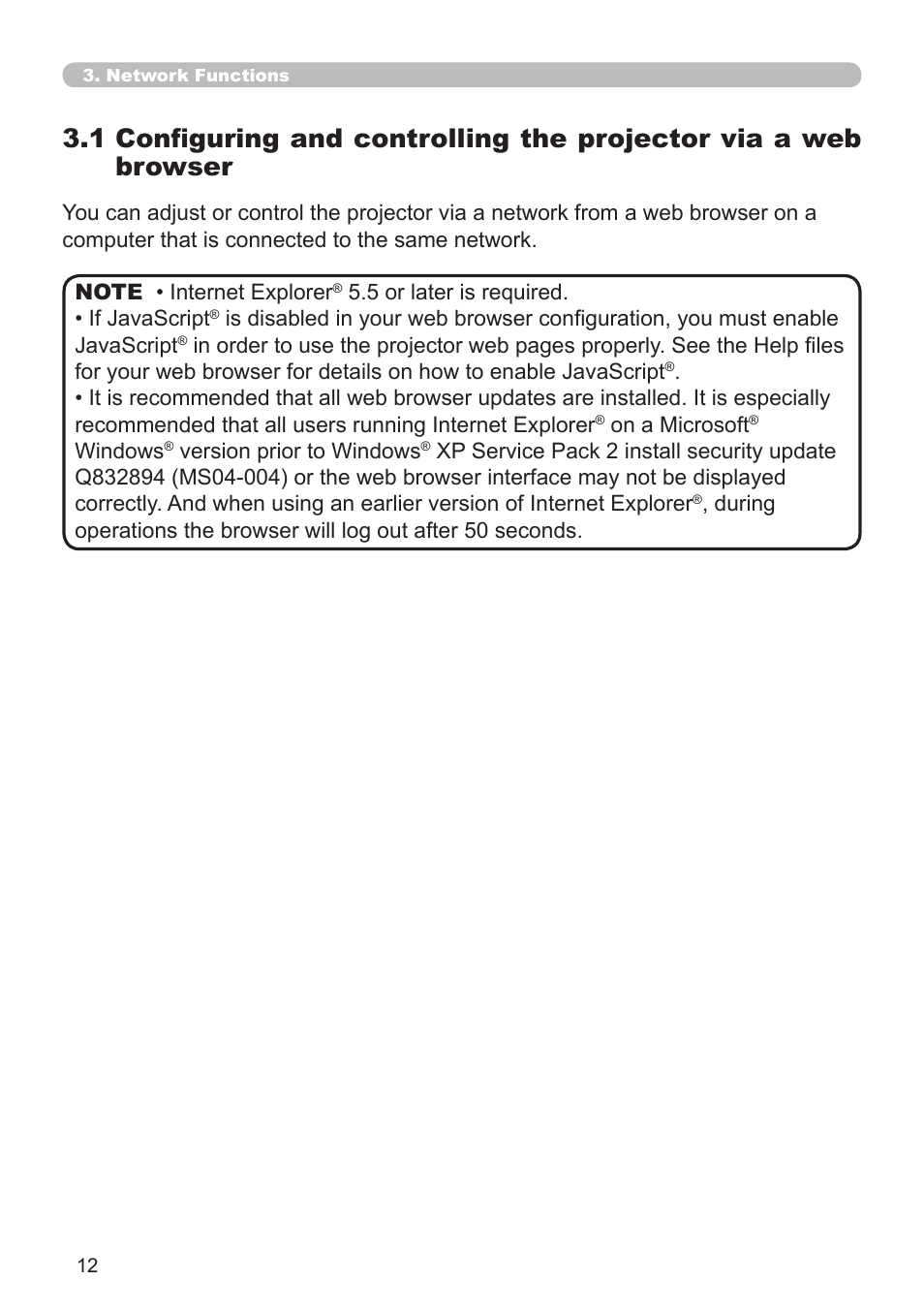 Hitachi CP-X2510N User Manual | Page 12 / 52