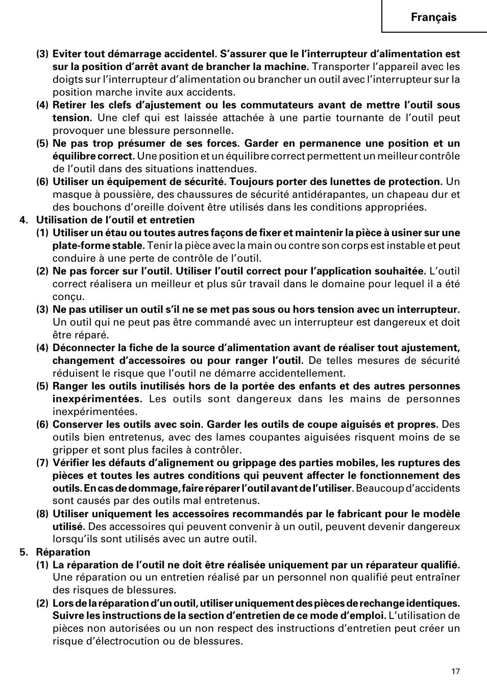 Hitachi SP 18SA User Manual | Page 17 / 40