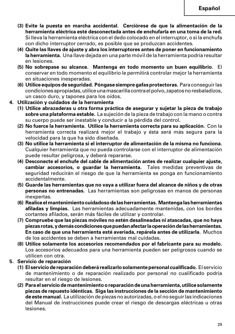 Hitachi SP 18SA User Manual | Page 29 / 40