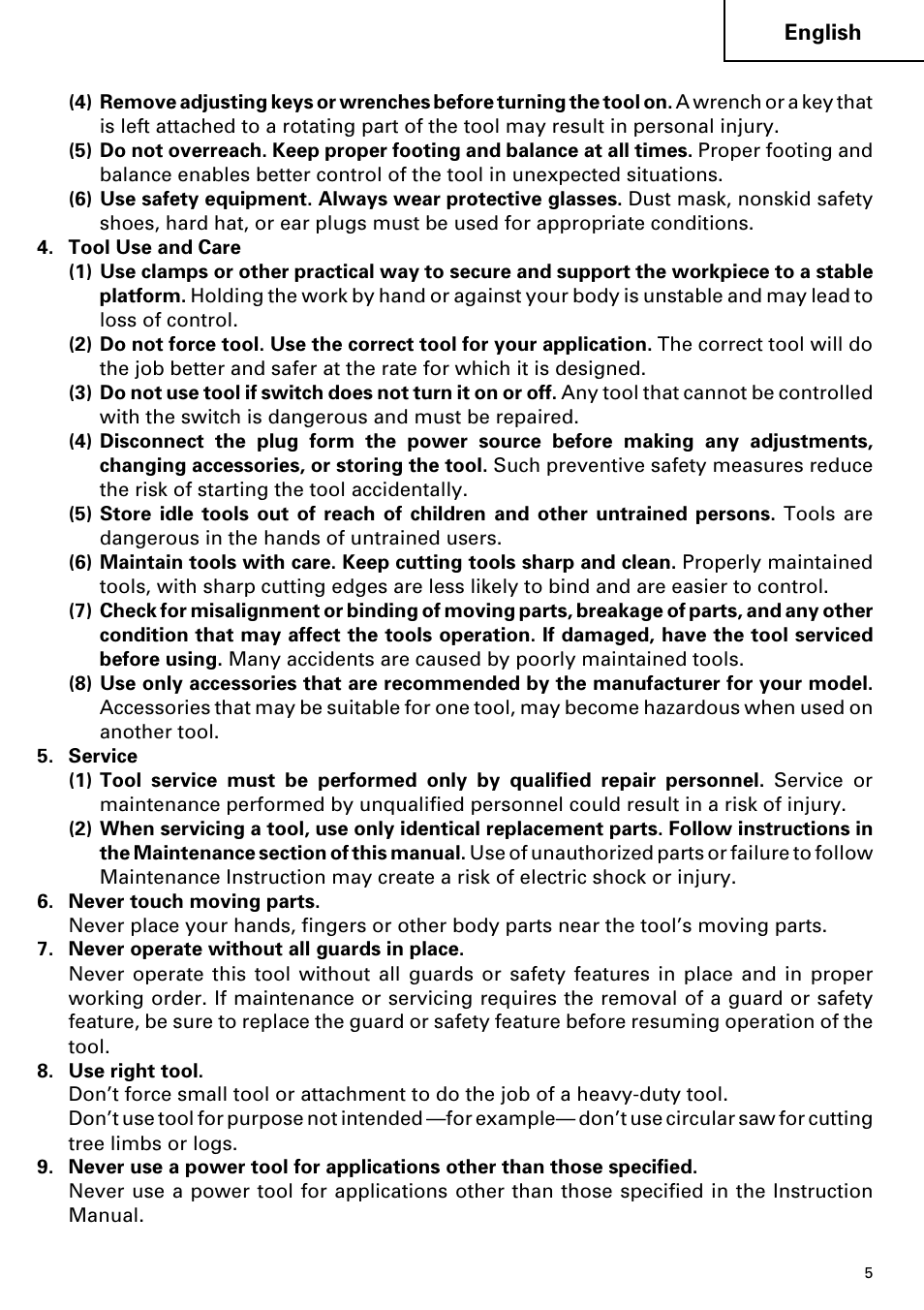 Hitachi SP 18SA User Manual | Page 5 / 40