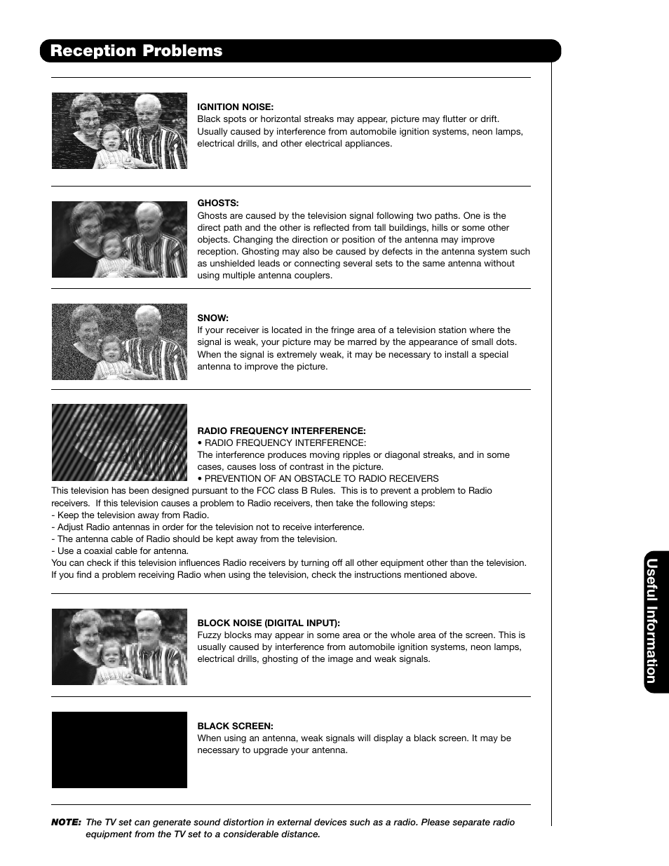 Reception problems, Useful information | Hitachi 55HDS69 User Manual | Page 61 / 80