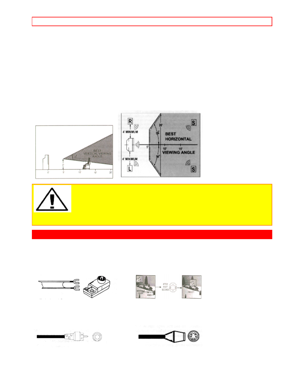 Hook-up cables and connectors | Hitachi 60EX38B User Manual | Page 9 / 37