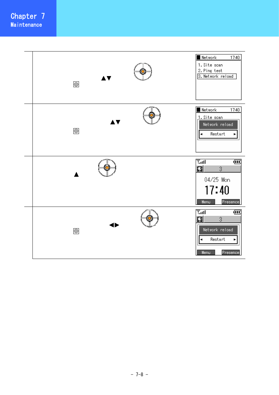 Network connections, Chapter 7 | Hitachi WirelessIP 5000 User Manual | Page 110 / 132