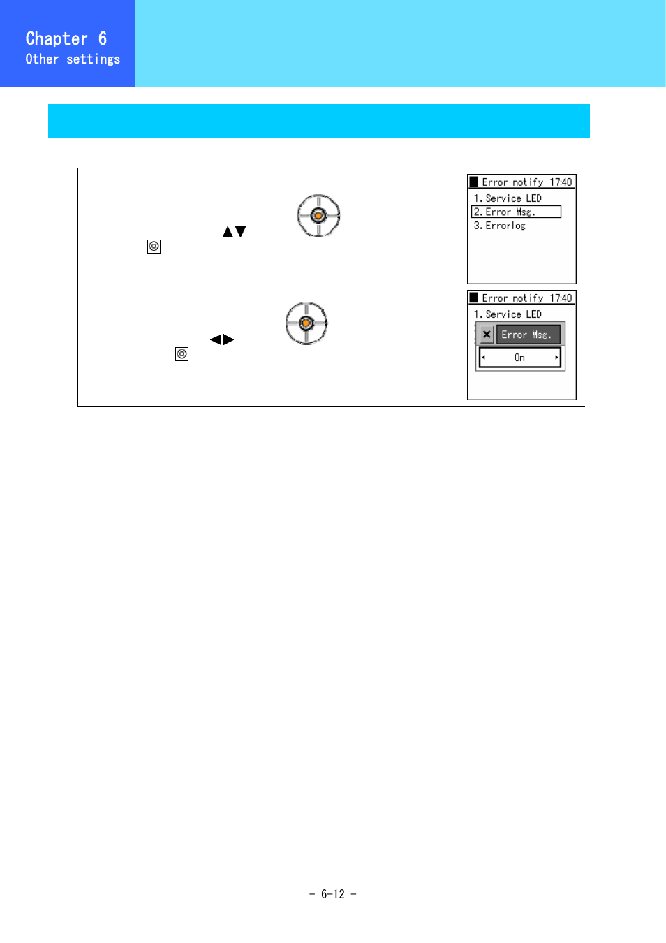 Error notification, Chapter 6, Error message | Hitachi WirelessIP 5000 User Manual | Page 91 / 132