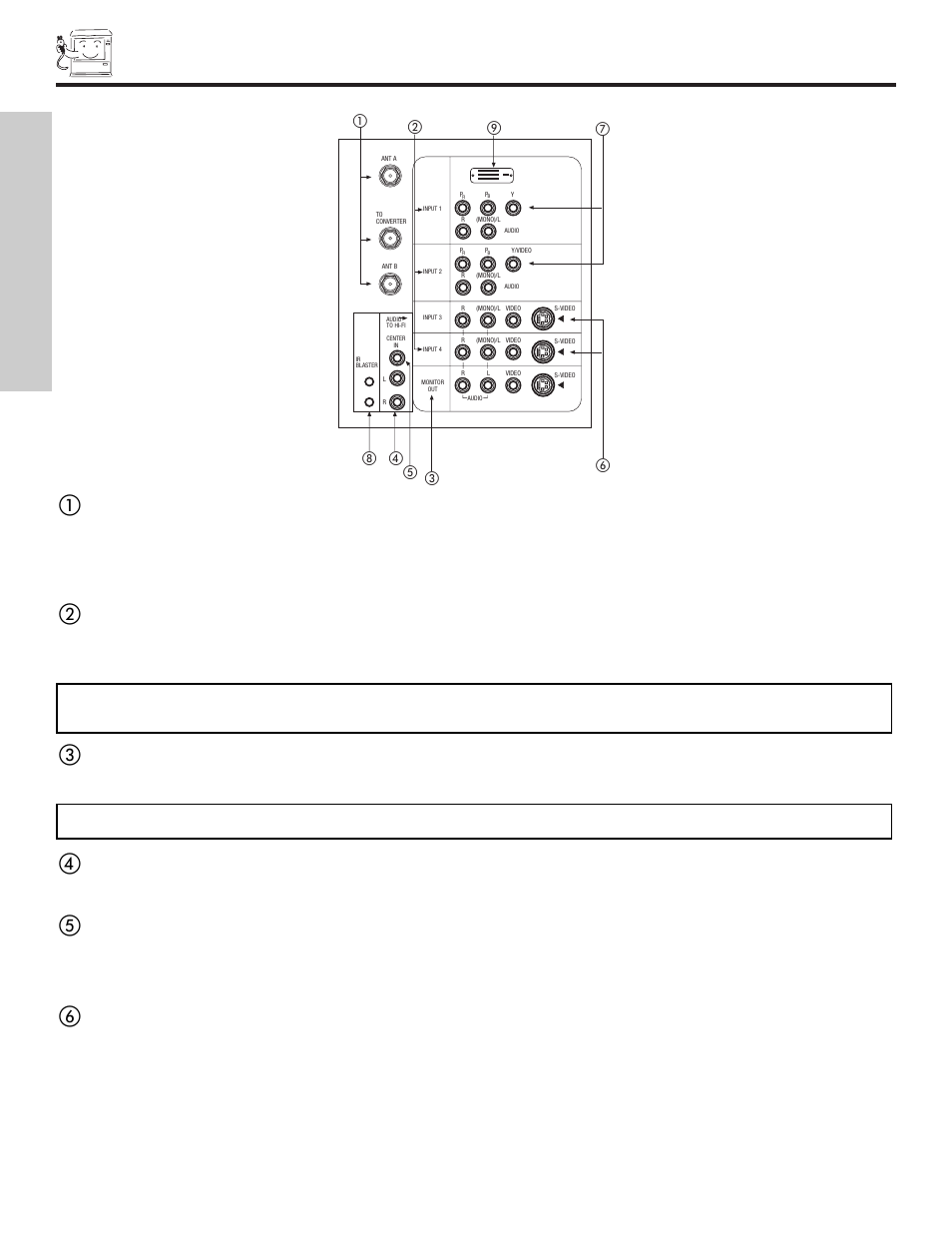 Rear panel jacks, First time use | Hitachi 60VX500 User Manual | Page 10 / 84