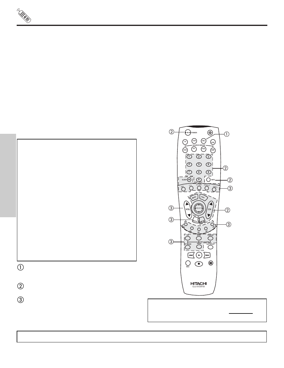 Using the remote to control cable box functions, The remote control, My cable box code is | Hitachi 60VX500 User Manual | Page 38 / 84