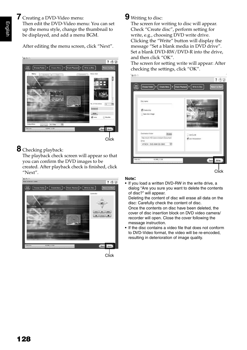 Hitachi DZ-B35A User Manual | Page 128 / 167