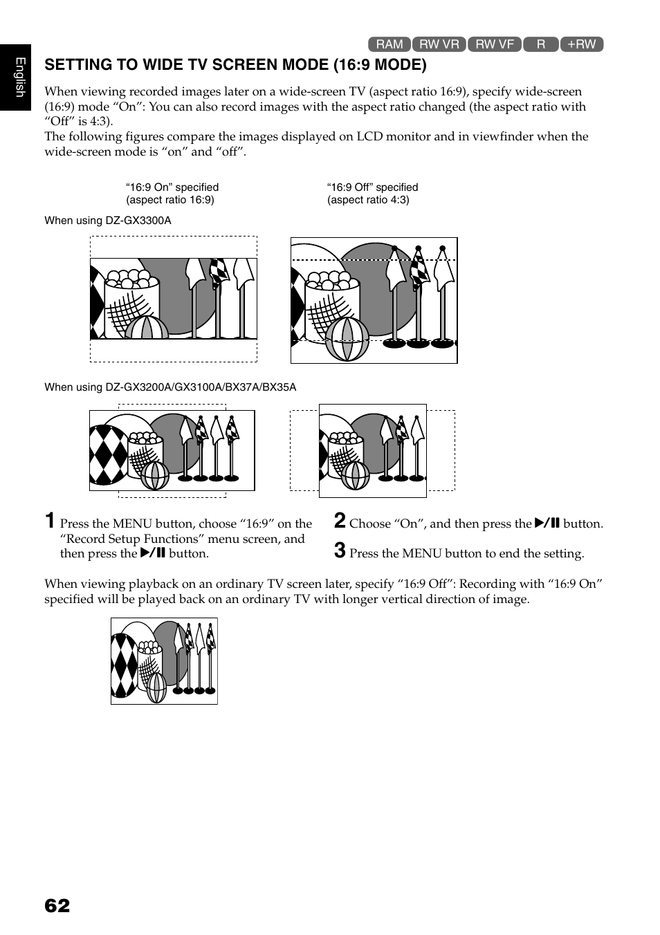 Hitachi DZ-B35A User Manual | Page 62 / 167