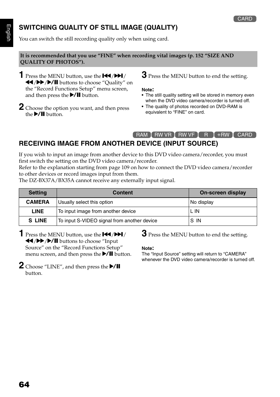 Hitachi DZ-B35A User Manual | Page 64 / 167