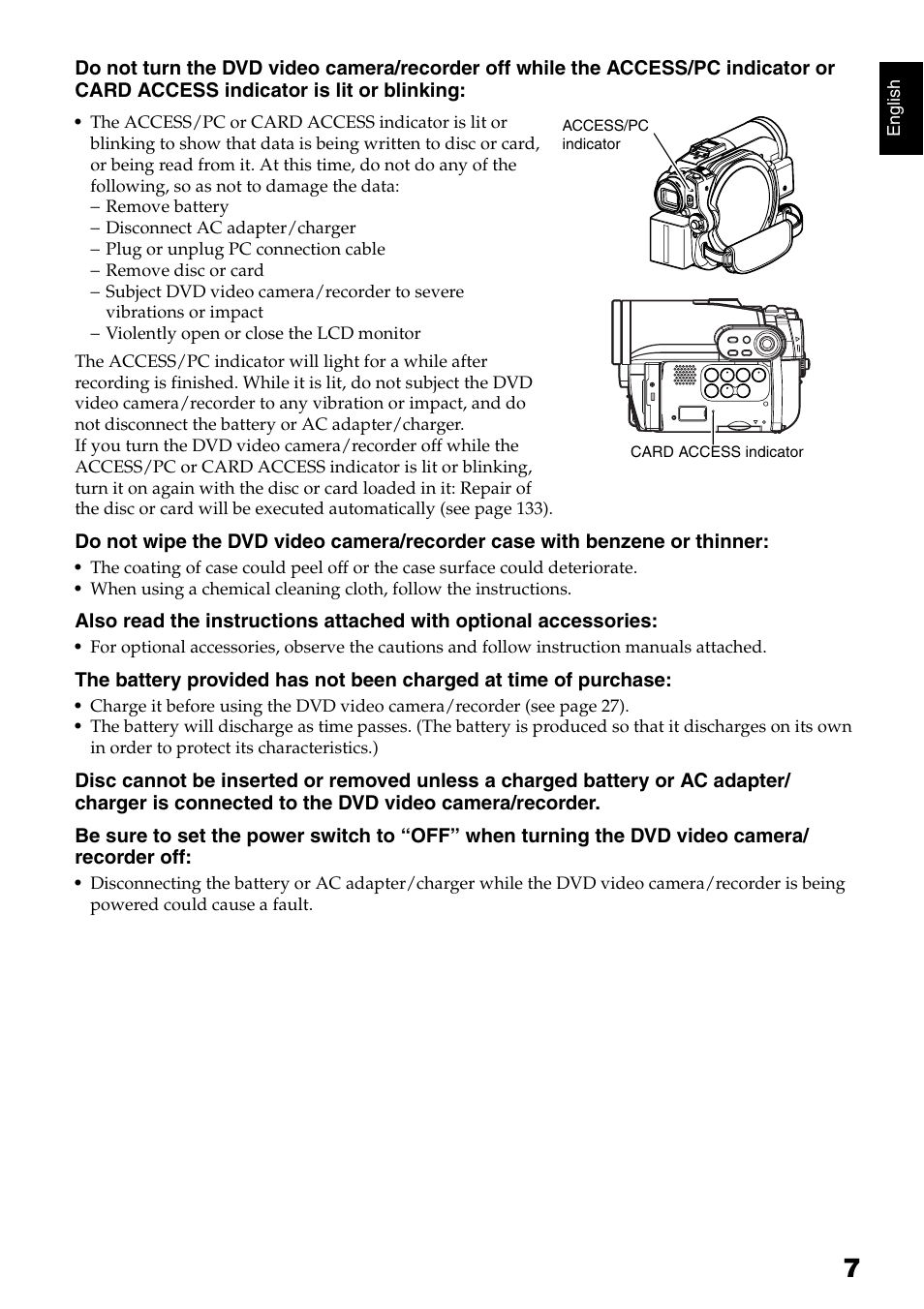Hitachi DZ-B35A User Manual | Page 7 / 167